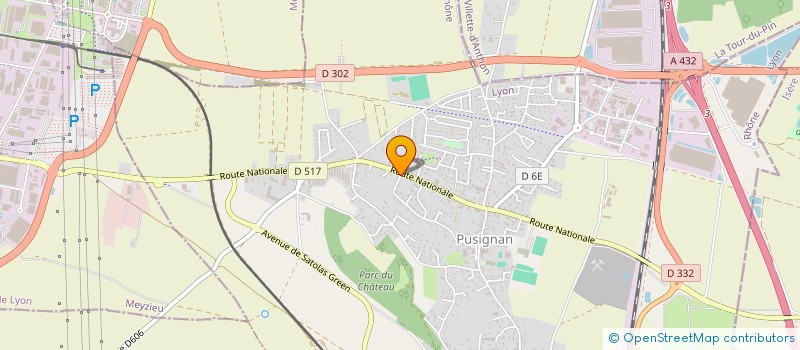 localisation de l'entreprise LE DRUNGLY CLUB à PUSIGNAN