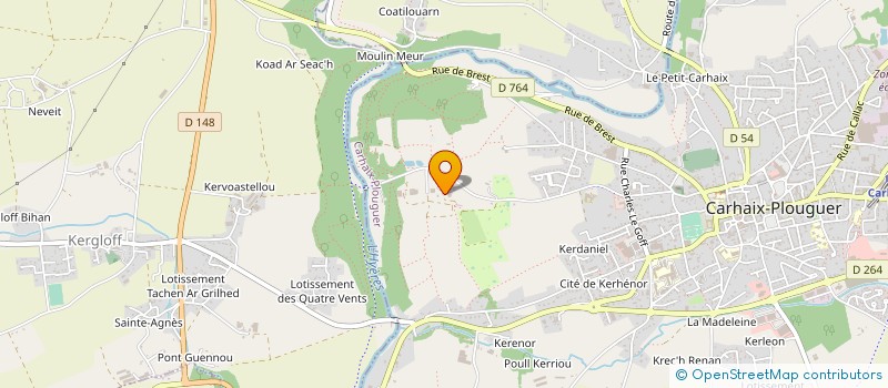 localisation de l'entreprise LE DU à CARHAIX-PLOUGUER