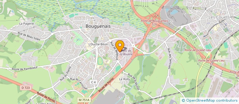 localisation de l'entreprise LE DU à BOUGUENAIS