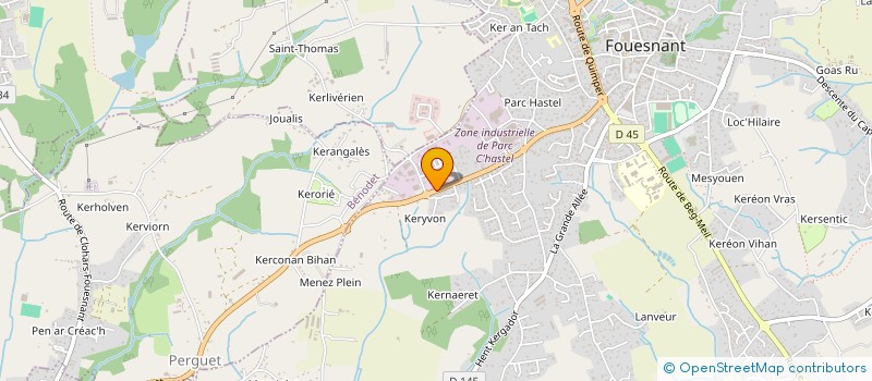 localisation de l'entreprise LE DU   ARCHITECTURE INTERIEURE à FOUESNANT