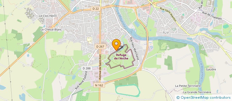 localisation de l'entreprise LE DUC DES CHAUVIERES SARL  CHATEAU-GONTIER-SUR-MAYENNE