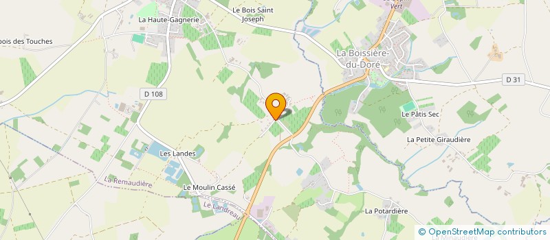 localisation de l'entreprise LE DUCK DE GRANDLIEU à LA REMAUDIERE