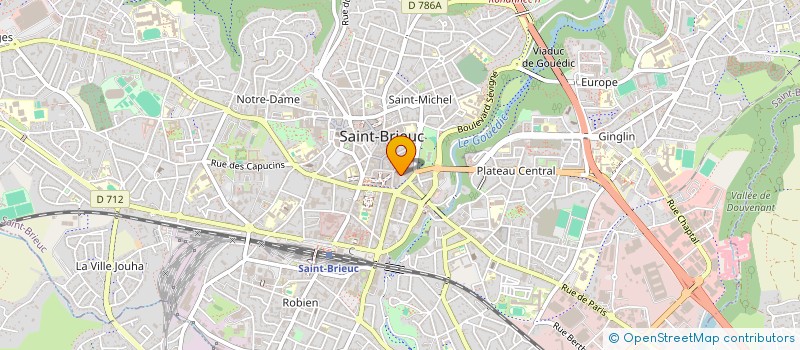 localisation de l'entreprise LE DUGUESCLIN à SAINT-BRIEUC