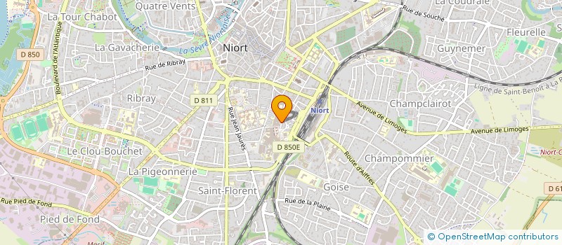 localisation de l'entreprise LE DUNDEE à NIORT