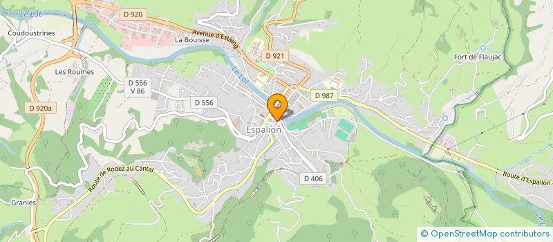 localisation de l'entreprise LE DUO à ESPALION