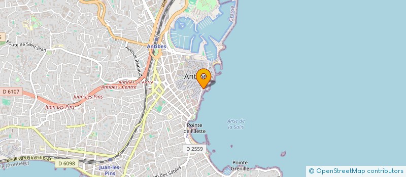 localisation de l'entreprise LE DUO à ANTIBES