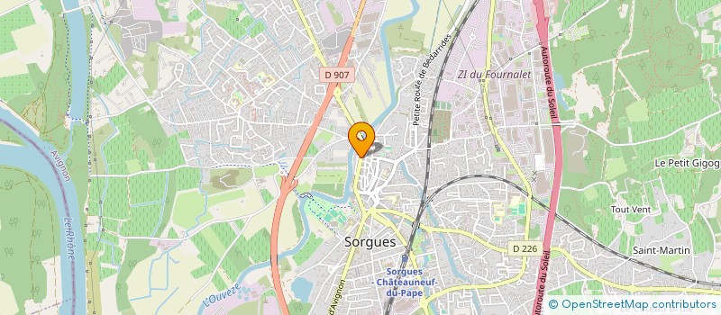 localisation de l'entreprise LE DUO  SORGUES