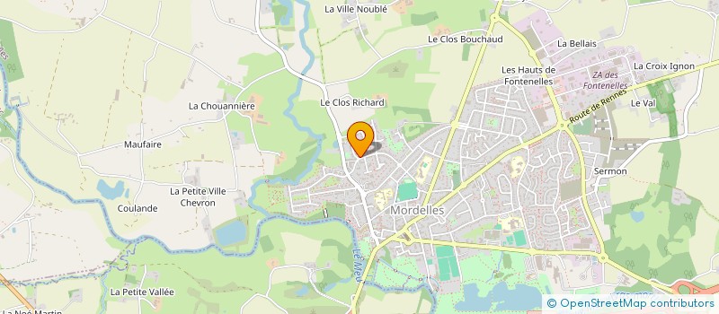 localisation de l'entreprise LE DUO KERNO-BUISSON  MORDELLES