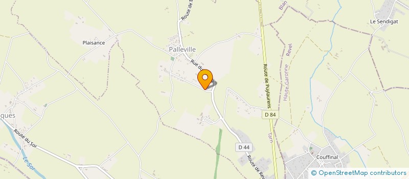 localisation de l'entreprise LE DUO OCCITAN  PALLEVILLE