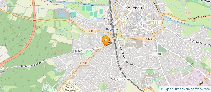 localisation de l'entreprise LE DUO - SCCV 22  HAGUENAU