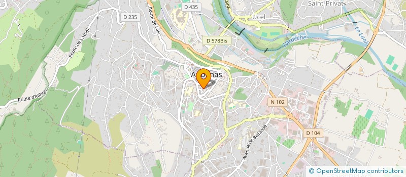 localisation de l'entreprise LE DUPLEX à AUBENAS