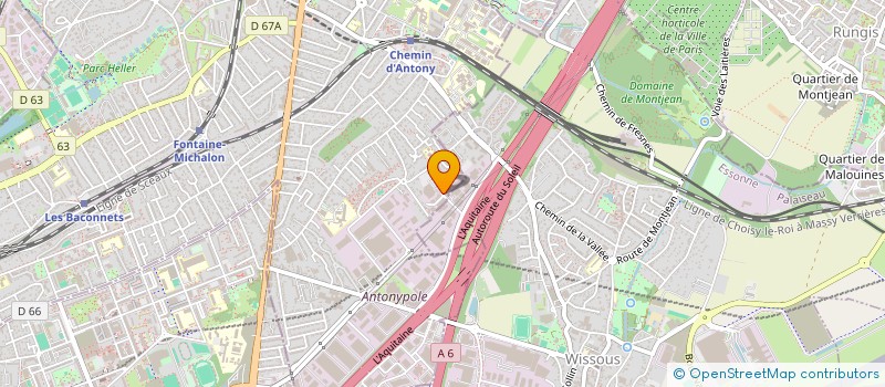 localisation de l'entreprise LE DUPLEX D ANTONY à ANTONY