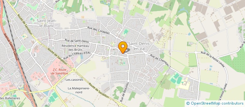localisation de l'entreprise LE DYONISIEN à SAINT-DENIS-EN-VAL