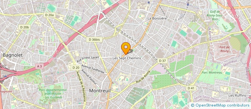 localisation de l'entreprise LE ET JO à MONTREUIL