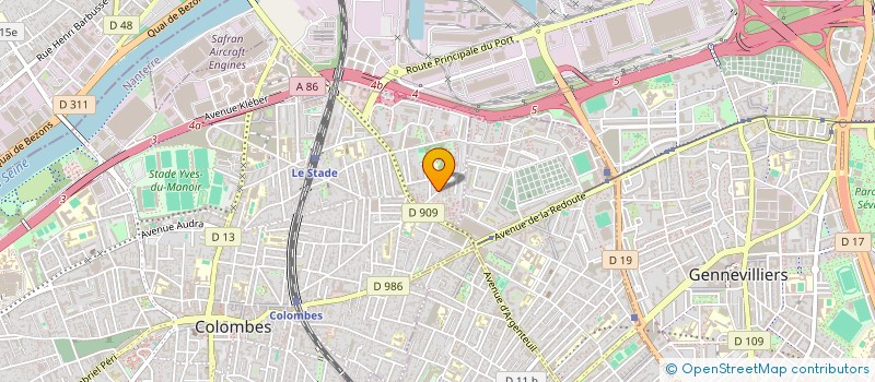 localisation de l'entreprise LE FA  COLOMBES