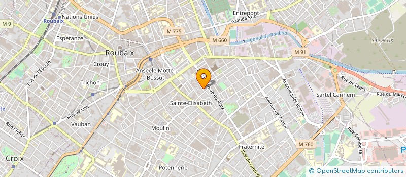 localisation de l'entreprise LE FACONNAGE DU MAILING DIRECT à ROUBAIX