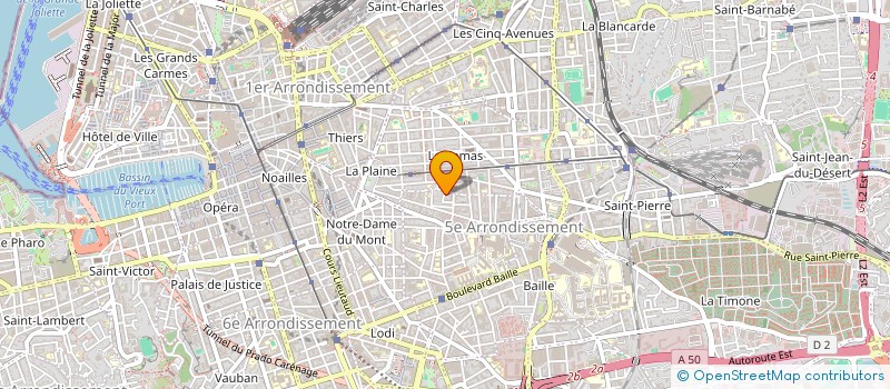 localisation de l'entreprise LE FACTEUR VISIBLE à MARSEILLE