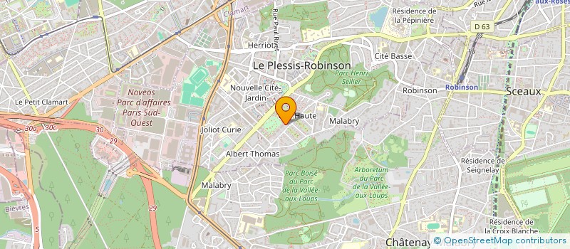 localisation de l'entreprise LE FACTOTUM A C F  LE PLESSIS-ROBINSON