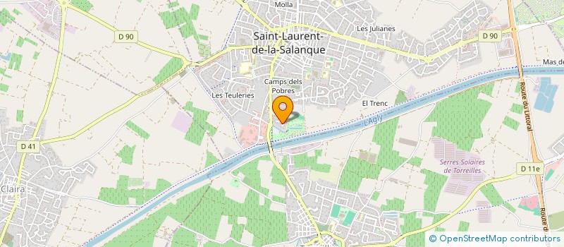 localisation de l'entreprise LE FADO  SAINT-LAURENT-DE-LA-SALANQUE