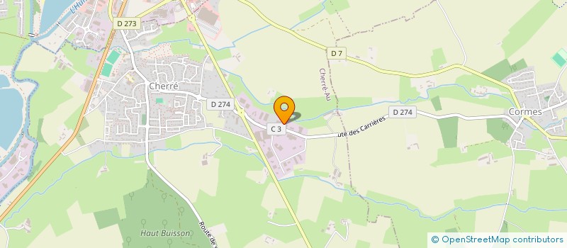 localisation de l'entreprise LE FAIRE A CHEVAL  CHERRE-AU