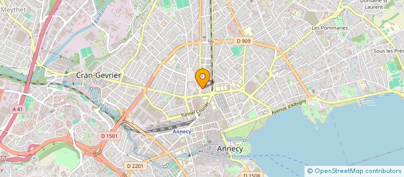 localisation de l'entreprise LE FAIRE-FER 74 à ANNECY