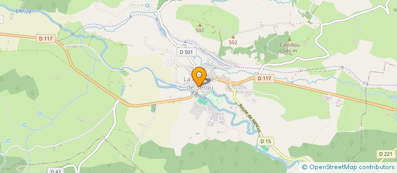 localisation de l'entreprise LE FAIRWAY à LA BASTIDE-DE-SEROU
