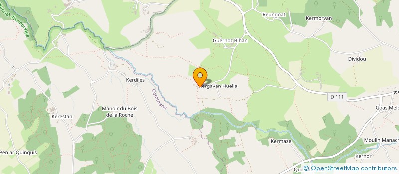 localisation de l'entreprise LE FAISEUR DE COPEAUX  PLOUNEOUR-MENEZ