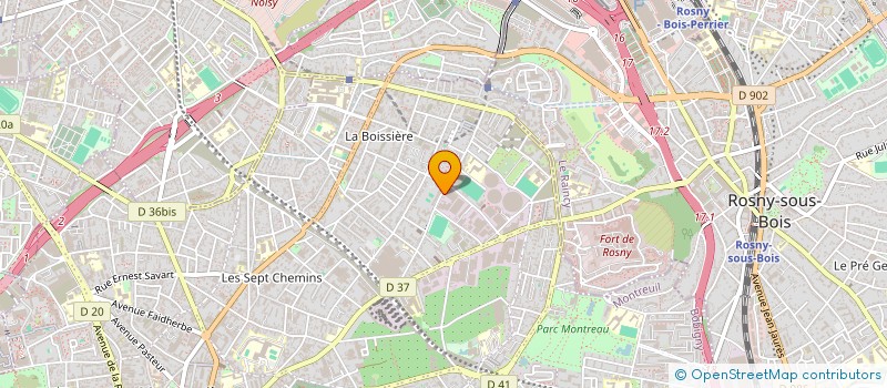 localisation de l'entreprise LE FAIT TOUT  MONTREUIL