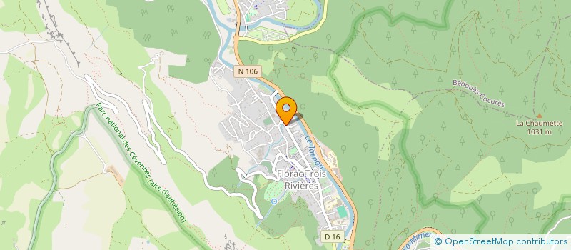 localisation de l'entreprise LE FAKHOMINA  FLORAC TROIS RIVIERES