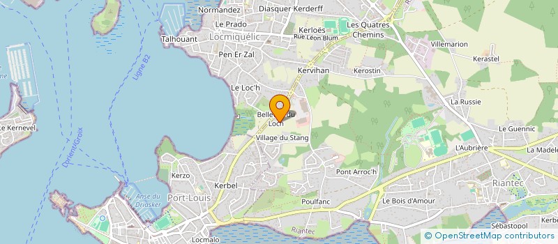localisation de l'entreprise LE FALHER ELECTR RADIO TELE à RIANTEC