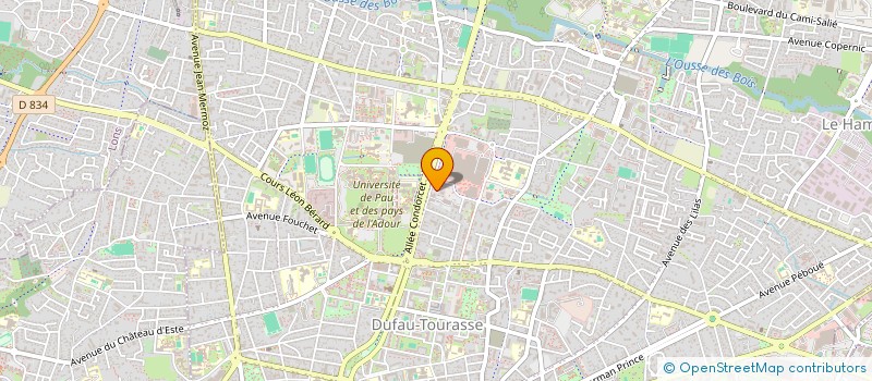 localisation de l'entreprise LE FANDANGO à PAU