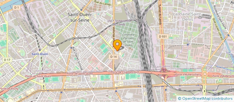 localisation de l'entreprise LE FANION à SAINT-OUEN-SUR-SEINE