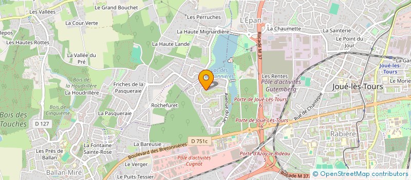 localisation de l'entreprise LE FANTASTIQUE MONSIEUR LOUTRE à JOUE-LES-TOURS
