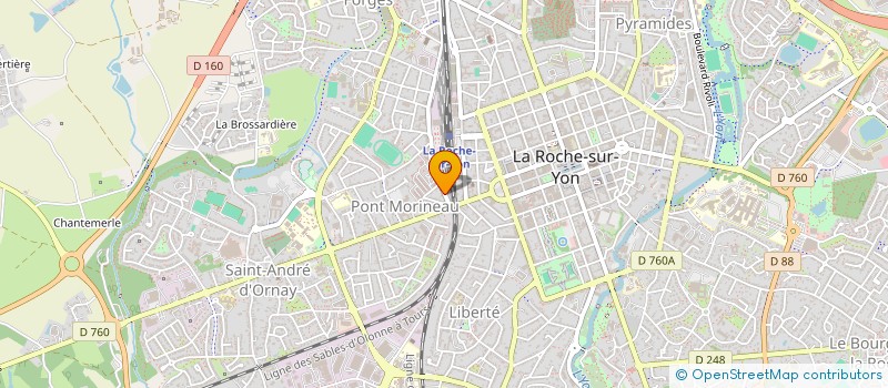 localisation de l'entreprise LE FAOU - ARBAND à LA ROCHE-SUR-YON