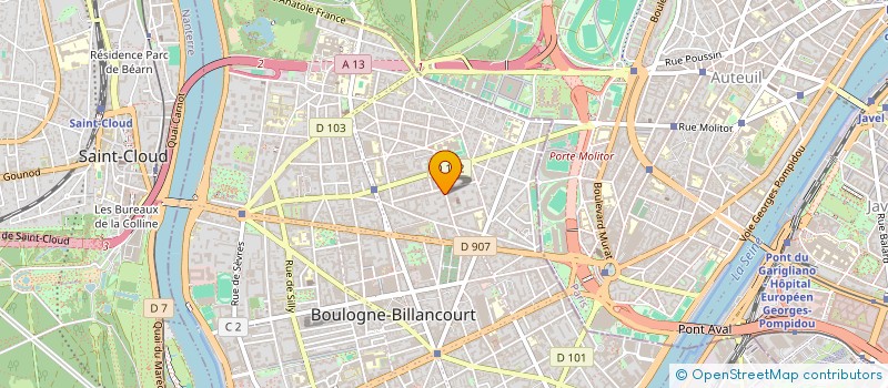 localisation de l'entreprise LE FAOU CONSEIL à BOULOGNE-BILLANCOURT