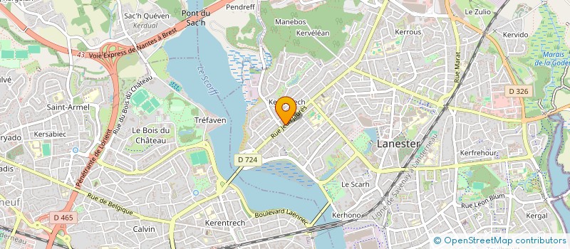 localisation de l'entreprise LE FAOUDER  LANESTER