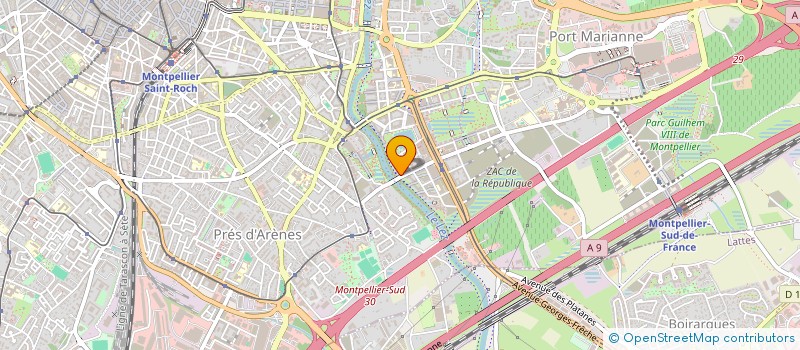 localisation de l'entreprise LE FARE à MONTPELLIER