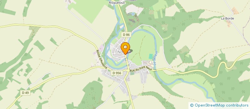 localisation de l'entreprise LE FAUBOURG à NOYERS