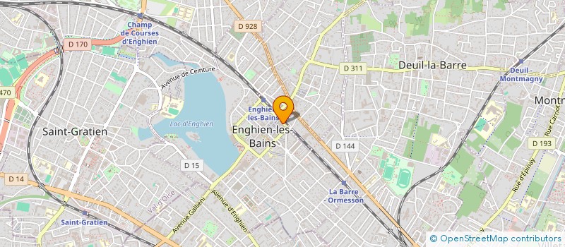 localisation de l'entreprise LE FAUBOURG D'ENGHIEN  ENGHIEN LES BAINS