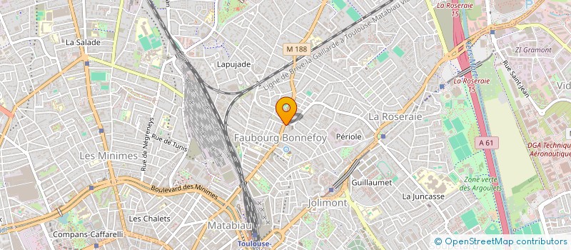 localisation de l'entreprise LE FAUBOURG DE CLAUDIE  TOULOUSE