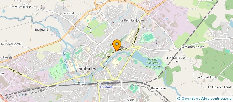 localisation de l'entreprise LE FAUCHEUR  LAMBALLE-ARMOR