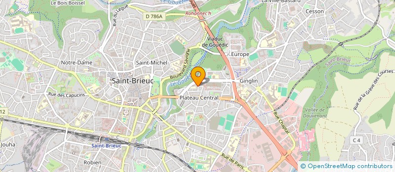 localisation de l'entreprise LE FAUCHEUR - LE GALL à SAINT-BRIEUC