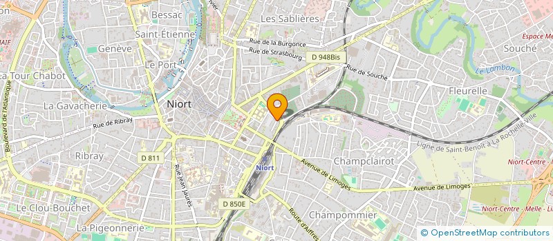 localisation de l'entreprise LE FAUCHEUR SIBILEAU à NIORT