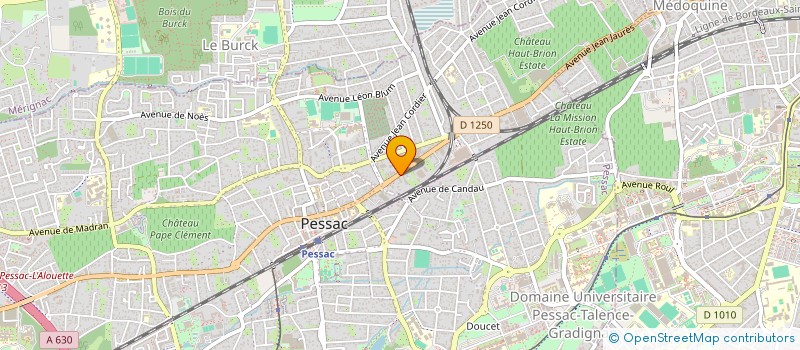 localisation de l'entreprise LE FAUCON  PESSAC