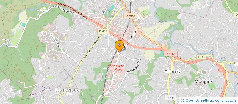localisation de l'entreprise LE FAUTEUIL à MOUGINS