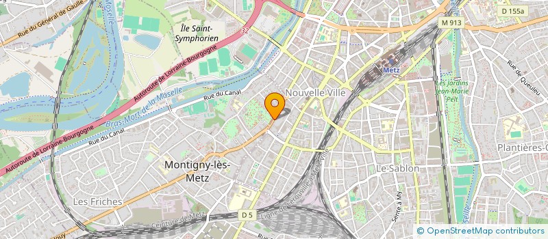 localisation de l'entreprise LE FAUTEUIL DU BARBER  METZ