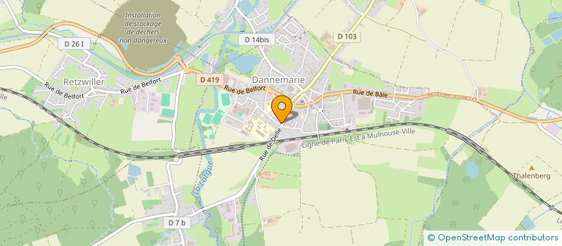 localisation de l'entreprise LE FAVORI à DANNEMARIE