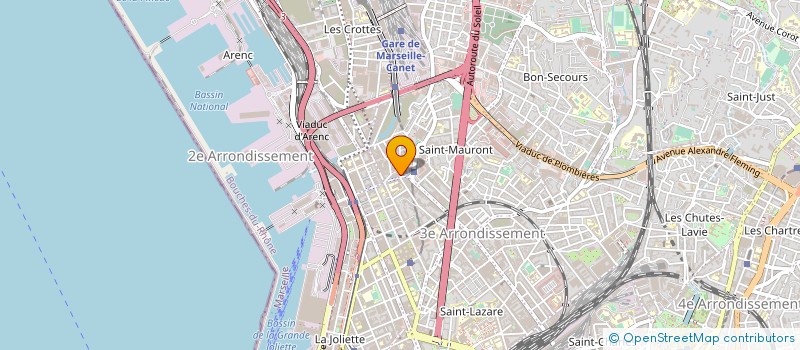 localisation de l'entreprise LE FAVORIS à MARSEILLE