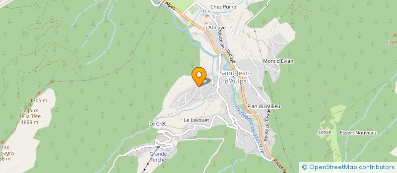 localisation de l'entreprise LE FAYE à SAINT-JEAN-D'AULPS