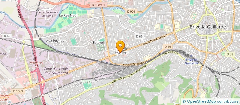 localisation de l'entreprise LE FEELING  BRIVE-LA-GAILLARDE